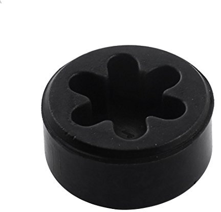 Ruilogod Mixer Black Gummi Rotor Kupplungskupplungskopplerantrieb 34mm x 4mm