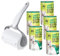 Foyer Nuage Lint Roller for Pet Hair, Clothes, Furniture, Carpet - Extra Sticky With Cover, 300 Sheets (1 Handle and 5 Refills)