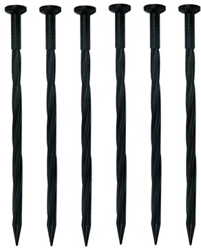 WOTEG bordure paysage | Piquets d'ancrage en 20,3 cm – Clous fixation jardin, piquets d'ancrage pour bordure pavé, barrières, gazon et tente