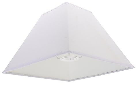 OSALADI 1stk Lampenschirm Kronleuchter Lichtschirm Nachttischlampe Schirm Textilschirm Deckenlampe Leichtes Accessoire Weben Leuchte Pendelleuchtenschirm Stoff Weiß Boden Empfindlich E14