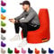 PATCH HOME Gamer Kissen & Lounge Sitzsack – befüllbar mit Reißverschluss, gefüllt mit Styropor, geeignet für In- & Outdoor. Perfekt als Gaming Sessel Sitzkissen (Rot, Ø 65cm x Höhe 70cm Junior)