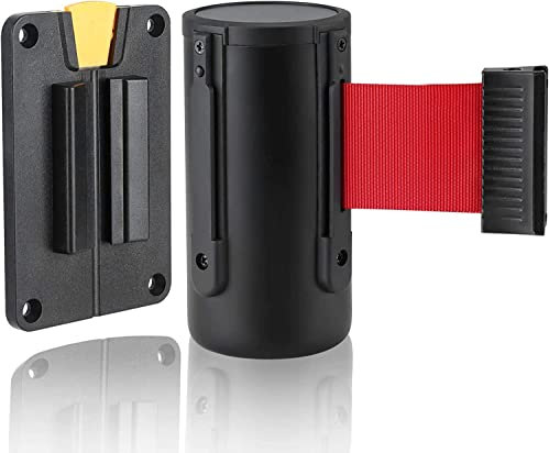 Montaje en Pared Cinturón Barrera Retráctil Barrera de control de multitudes montada en la pared, barrera de pared retráctil de 2/3M, cinta aislante de plástico ABS montada en la pared, utilizada en t