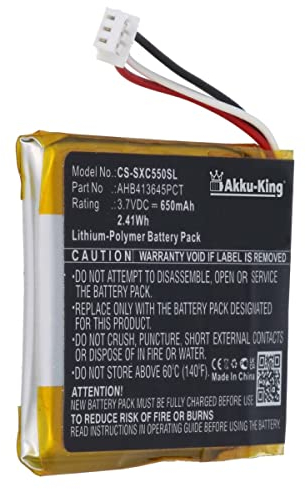 Akku kompatibel mit Sennheiser AHB413645PCT - Li-Polymer 650mAh - für Epos Adapt 660, MB 660, PXC 550