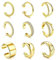 Ear Cuff Orecchini Senza Buco Donna Argento - 9pcs Ipoallergenici Earcuffs Donna Oro Orecchini Clip Earcuff Finti Ear Cuff Non Piercing Per Helix Cartilagine Oro