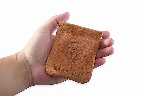 Cavol Knife Brown Leather EDC Shrapnel Bag Knife Sheath (Cowhide)