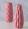 Boltze, Vase Luana 2er-Set Steingut rosa