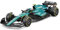 Bburago - Aston Martin AMR23#14 Fernando Alonso, Maßstab 1:43, Diecast-Modell mit Helm und Vitrine, realistische Details, offizielle Aston Martin-Lizenz, empfohlenes Alter 14+ Jahre