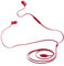 JBL Tune 310 C Auricolari In-Ear ad Alta Risoluzione Audio, con Cavo Piatto Antigroviglio, Comando a 3 Tasti Bassi Profondi, JBL Pure Bass, Rosso