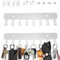 Echehi 2 pièces Porte Clef Mural Auto-dhésifs, Porte Clé Mural avec 8 Crochets pour Accrocher Porte-clés, Manteau, Parapluie, Lunettes de Soleil, Colliers de Bijoux