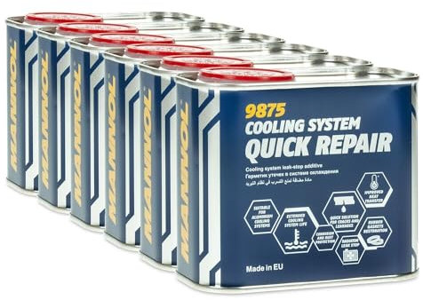 ProFusion Tapafugas de Radiador y del Sistema de Refrigeración Pack de 6 - Reparador de Radiador- Apto para Sistemas de 10 L - 500 ml