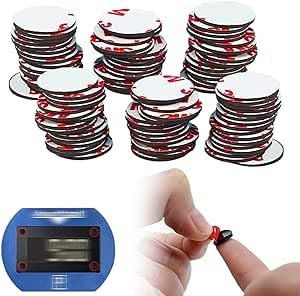 Amacoam Pad Biadesivo Extra Forte 100PCS 15mm Pad Nastro Senza Traccia Nastro Biadesivo Extra Forte 3m Pad Circolare Trasparente Impermeabile Tampone Adesivo per Casa, Ufficio, Incollare Oggetti