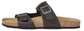 Geox Homme U GHITA B Sandale à glissière, Coffee, 41 EU