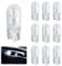 10 Packs 501 W5W T10 Car Bulbs, Side Car Light Bulbs, W5W Bulb for Enhanced Interior & Exterior Lighting, 12V 5W Car Light Bulbs, Fit for Sidelights License Plate Reverse Parking Dashboard Lamps