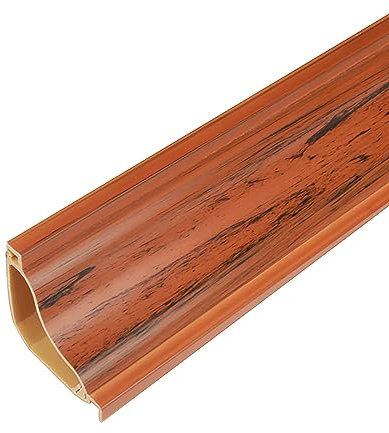 PVC Flexible Wood Grain Wire Covers for TV Power Mobile Phone Data Cable Dwire Cable Trunking Paintable Cable Concealer with NoHole Installation Feature (#2 Color)