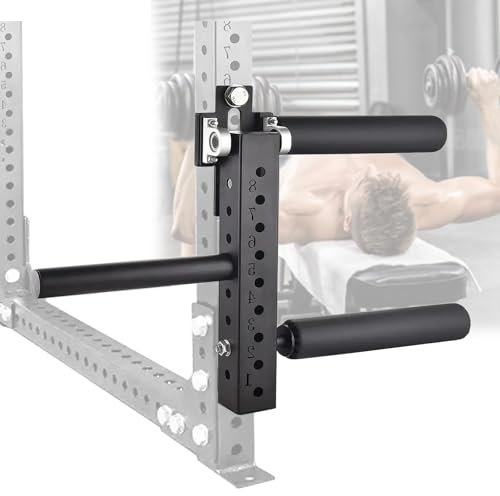 Aufsatz für Beinstrecker, verstellbar, für den Unterkörper im Sitzen, Beinmaschine, Aufsatz für Beinstrecker-Rack für Langhantelscheiben mit 2,5 cm Durchmesser, 12 mm dickes Baumwollpad,1.8cm