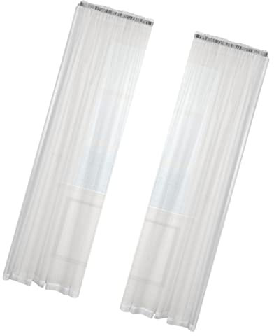 Ciieeo Transparente Fenstervorhänge Voile-vorhänge Weiß Durchsichtige Gardinen Für Zuhause Schlafzimmer Wohnzimmer