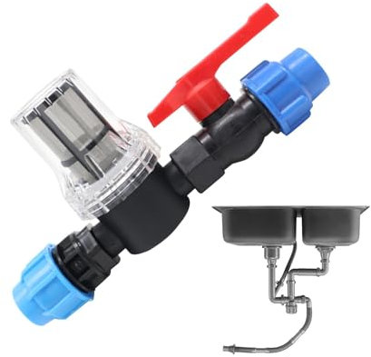 Gerade T-Stück-Ventile mit Widerhaken, Tropfbewässerungsarmaturen, Schalterventil | Wiederverwendbares, robustes automatisches Bewässerungszubehör,Absperrventil, abnehmbar, verschiedene Größen, Wasser
