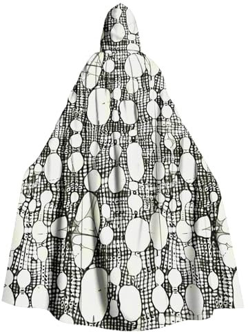 Stola Umhang mit Kapuze für Erwachsene, für Damen und Herren, Halloween-Kostüm, Maskerade-Kostüm, Weihnachtsmantel, heiße Schals für Damen, blau, L