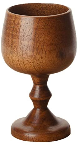 XFZJCHAP Trinkgläser Holz Kelch Rotwein Tasse Primitive handgemachte Tee Bier Tasse Trinkbecher