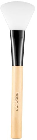Silicone Face Mask Brush Set, Wood Handle Facial Mask Applicator for Clay, Mud, Charcoal Masks(Wood Colour)
