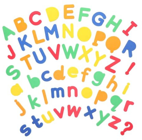 Tofficu 2sätze Magnetische Buchstaben Bunte Alphabet-Magnete Für Kühlschrank Und Küchen Deko Und Kleinbuchstaben Für Lernspiele