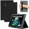 MEMELOKA Funda para Acer Iconia Tab M10 10.1 Pulgadas, Ligero y Delgado PU Protectora Carcasa con Correa para la Muñeca[Soporte Función] - Negro