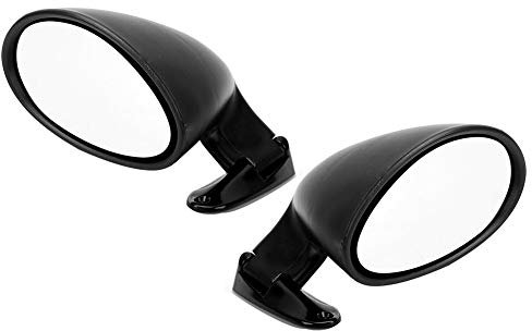Ejoyous Universal Side Door Rearview Mirror Vintage Car Accessory 2 Pack ABS Glass for Improved Visibility Retro Design Secure Fit