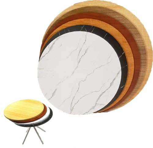 KGPGNYMYHA 120cm Tischplatte Runder Esstisch Holzplatte Beistelltisch Ersatztischplatte Couchtisch Holz Tischplatte Für Wohnzimmertisch(Natural,90cm/36 in)
