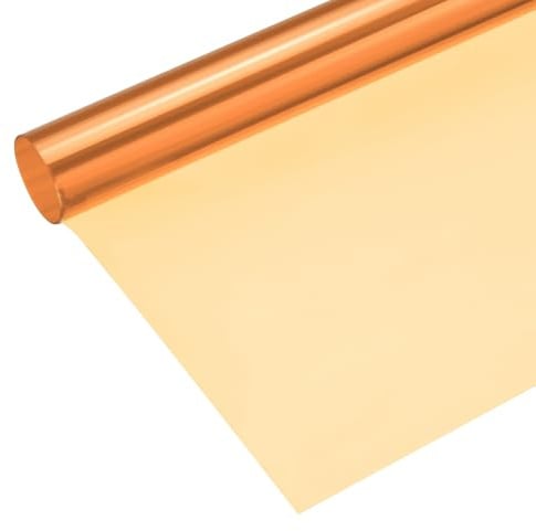 QUARKZMAN Filtro Colore Gel Carta 100x100cm Arancione 85B Luce Rossa | Pellicola PVC, Per Studio Fotografico