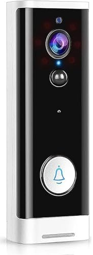 Koolenry Smart WiFi Video Doorbell Camera WiFi Video Wireless Doorbell for Motion Detection, Night Vision,Two-Way Audio, APP Control