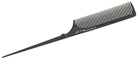 Taidda Professioneller, Hitzebeständiger Friseur-Styling-Schwanzkamm für Alle Haartypen, Schwarz, ABS-Material, Salon-Haarkamm Zum Stylen und Färben (PP-802)