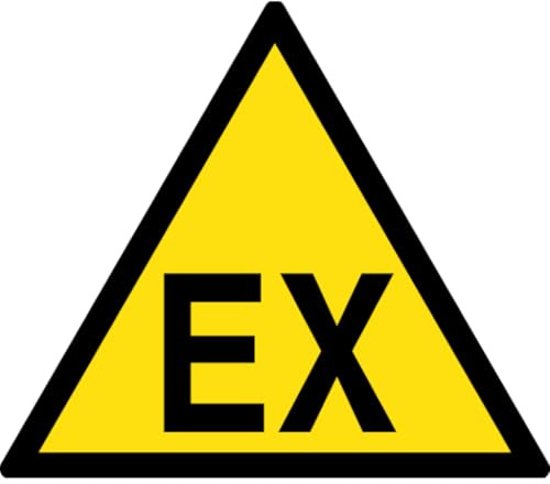 Panneau danger zone ATEX ISO 7010 Aluminium 350 mm