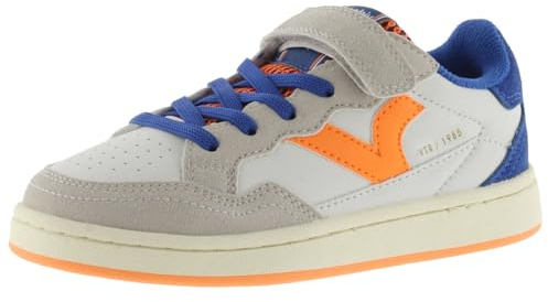 victoria Sneaker 1985 Smash Kids 8810103 | Lederoptik & Neon- & Fantasie Einsätzen & Klettverschluss für Kinder Unisex
