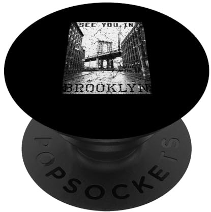 Wir sehen Uns in Brooklyn Retro Boombox Music City Design PopSockets Klebender PopGrip