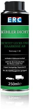 ERC Kühler Dicht, verschließt Lecks und Haarrisse, für bis zu 10 Liter Kühlwasser, 250ml