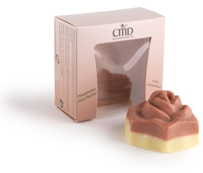 CMD Naturkosmetik Pflege-Massagebutter Rose-Vanille Rosenform