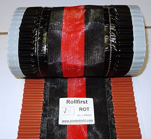 Rollfirst Gratrolle Firstband rot 310mm 5m