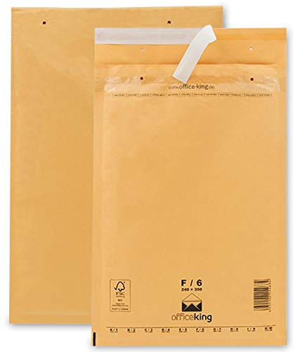 verpacking 50 Luftpolsterversandumschläge F6 braun 240 x 350 mm DIN A4+ Luftpolster Verpackung Polsterumschläge Briefumschläge gepolstert