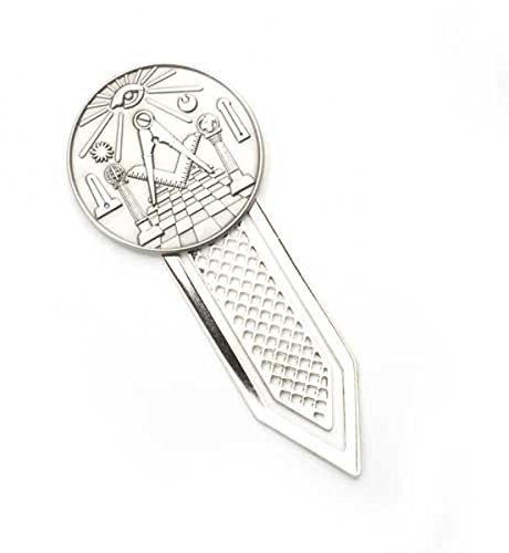 Masonic – Detailliertes Lesezeichen in Silber