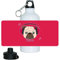 Eurofoto Trinkflasche mit Namen Dora und schönem Motiv-Mops mit Kopfhörer und Schleife für Mädchen
