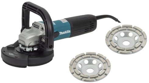 BETONSCHLEIFER-SET/SANIERUNGSSET/WINKELSCHLEIFER-SET 1.400W INKL. DREHZAHLREGELUNG & 2 SCHLEIFTELLER