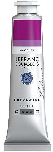 Lefranc Bourgeois 405071 extra feine Ölfarbe in Künstlerqualität aus hochwertigen Pigmenten, lebendige Farben, hohe Lichtechtheit, 40ml Tube - Magenta