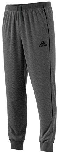 adidas Herren Trainingshose Core 18 Sweat, Dark Grey Heather/Black, S, CV3752