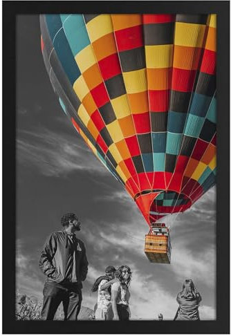 Golden State Art, Posterrahmen – Schwarz – Querformat/Hochformat – Schwenkbar – einfach und stilvoll (30,5 x 45,7 cm, 1 Stück)
