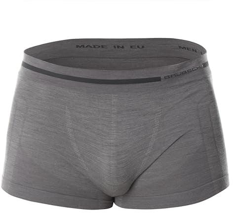 BRUBECK Merino Boxershorts Herren – Bequeme Thermo Unterwäsche Herren Kurz aus Merinowolle, Boxershorts Merino Underwear für Männer