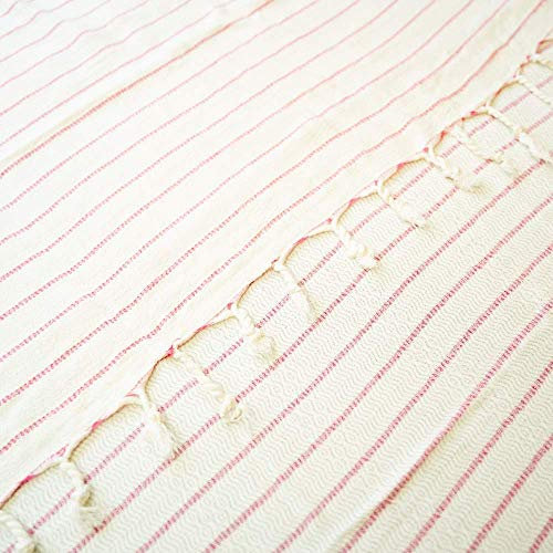 Kayori Taki Hamam-Handtuch Größe 100x180cm Farbe Rosa Bamboe Strandlaken Hammamtuch Handtuch