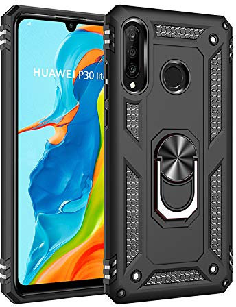BestST Custodia per Huawei P30 Lite/Nova 4e Case Cover Armor Custodia Protettiva Rigida Dual Layer Armatura Resistente agli Urti con cavalletto per Huawei P30 Lite Cover, Deluxe Special Edition