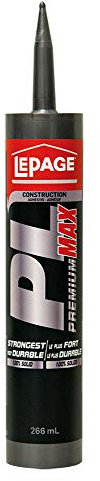LePage PL Premium MAX Colle de construction, 266 ml, cartouche