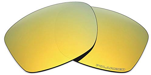 Mryok Verres de rechange pour Oakley Jupiter Squared OO9135-56 mm, Anti-corrosion de l'eau de mer polarisée - Or 24 carats, taille unique