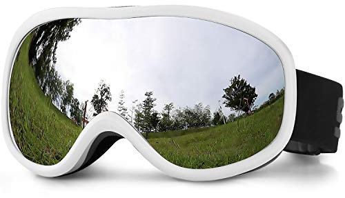 SPOSUNE Ski Goggles 100% UV400 Protection Skiing Goggle with Anti-Fog Spherical Dual Lens,OTG Snow Snowboard Goggles for Men Women Youth,Helmet Compatible Windproof Impact Resistant